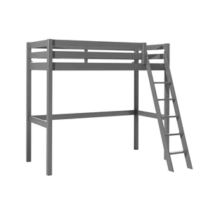 PIMZ9017 pino mezzanine grijs vipack hoogslaper 90x200cm kinderkamer studentenkamer praktisch