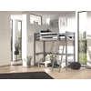PIMZ9017 vipack hoogslaper 90x200cm kinderkamer studentenkamer praktisch pino mezzanine grijs