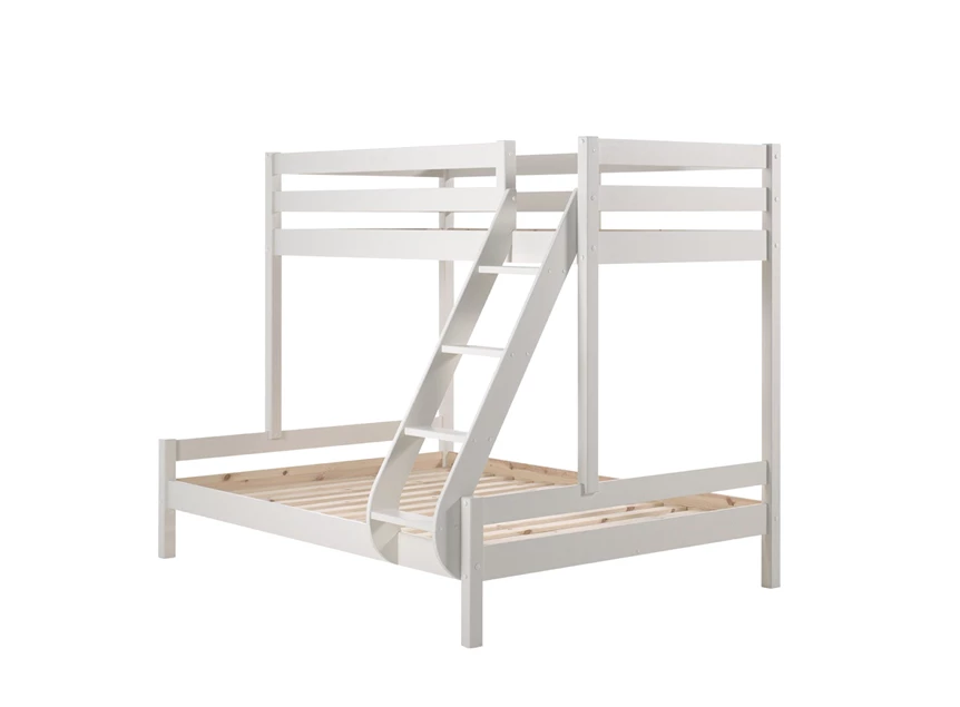 PISBMA14 pino martin familiebed wit scandinavisch grenen hout stapelbed hoogslaper kinderkamer