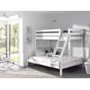 PISBMA14 pino hout stapelbed hoogslaper kinderkamer martin familiebed wit scandinavisch grenen