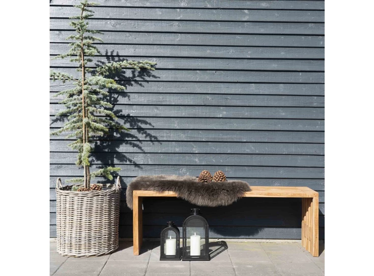 Bank Benidorm 140cm sfeerbeeld 1401100 in teak natuur