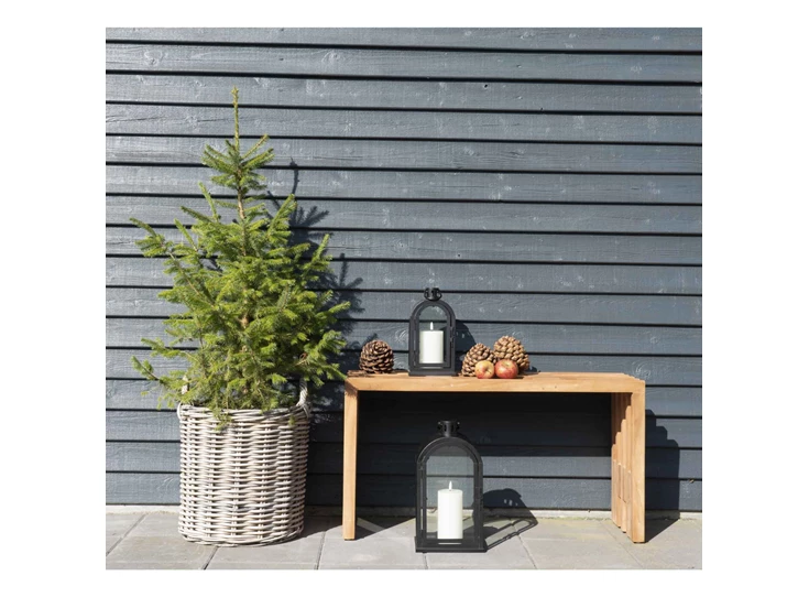 Bank 1401101 sfeerbeeld in teak natuur Benidorm 90cm