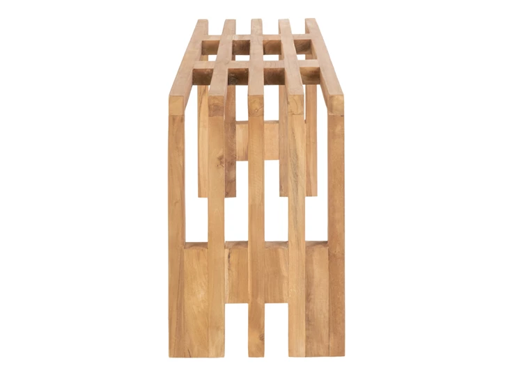 Bank Benidorm in teak natuur 90cm 1401101 zijaanzicht