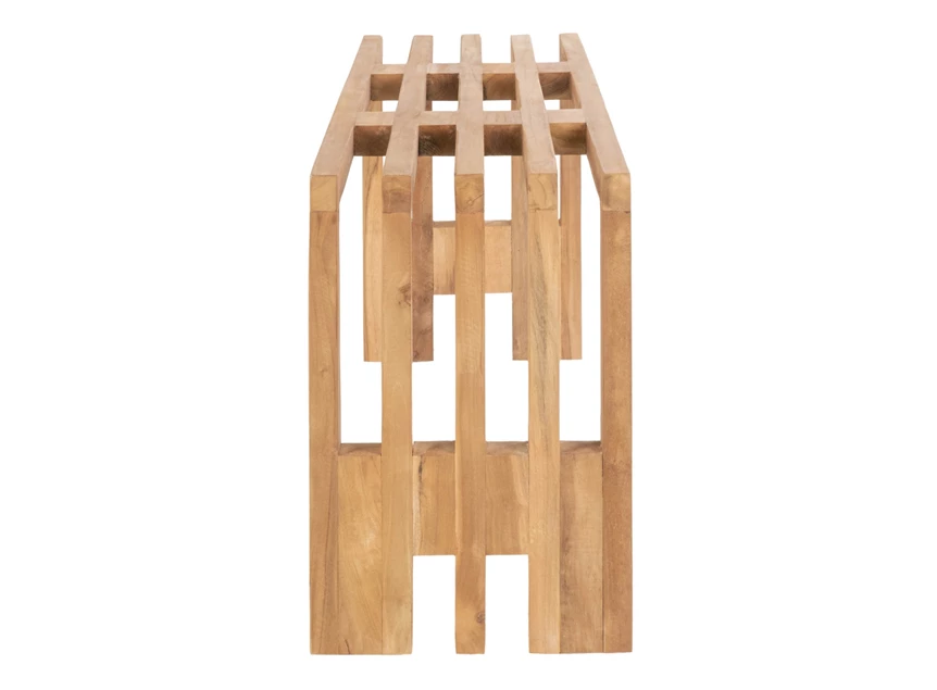 Bank Benidorm in teak natuur 90cm 1401101 zijaanzicht