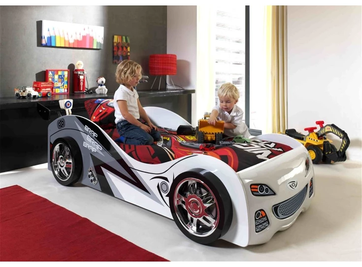 SCBB200W autobed kinderkamer race auto brap brap car bed vipack funbeds kinderbed