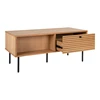 Salontafel Kyoto eik fineer 2 laden 2102050 schuin vooraanzicht open
