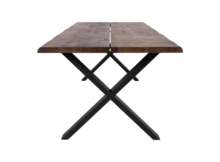 Eettafel Toulon in smoked eik 95x200cm 2201460 zijkant