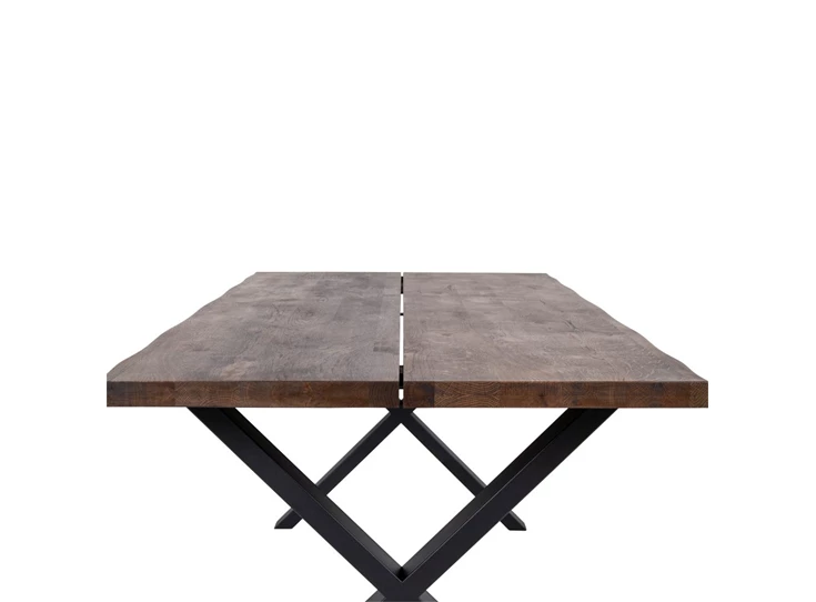Eettafel Toulon in smoked eik 95x200cm 2201460 detail zijaanzicht