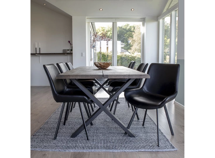 Eettafel Toulon sfeerbeeld in smoked eik 95x200cm 2201460