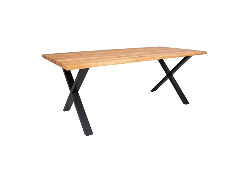 Eettafel Toulon in eik 95x200cm 2201470 schuin aanzicht