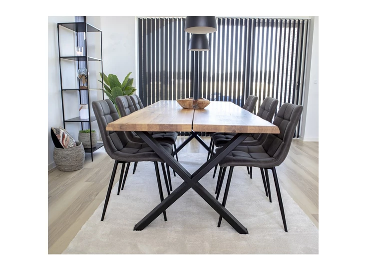 Eettafel Toulon in eik 95x200cm 2201470 sfeerbeeld recht