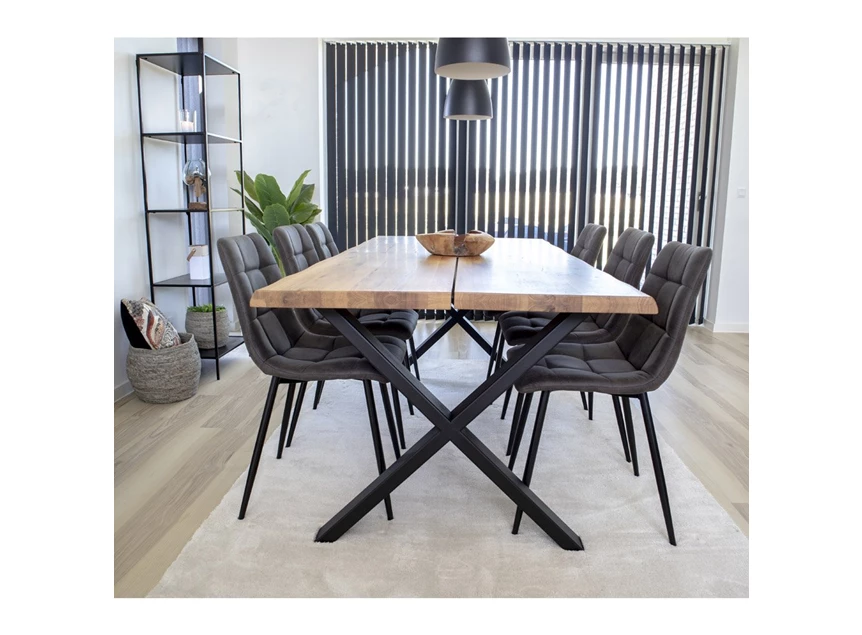 Eettafel Toulon in eik 95x200cm 2201470 sfeerbeeld recht