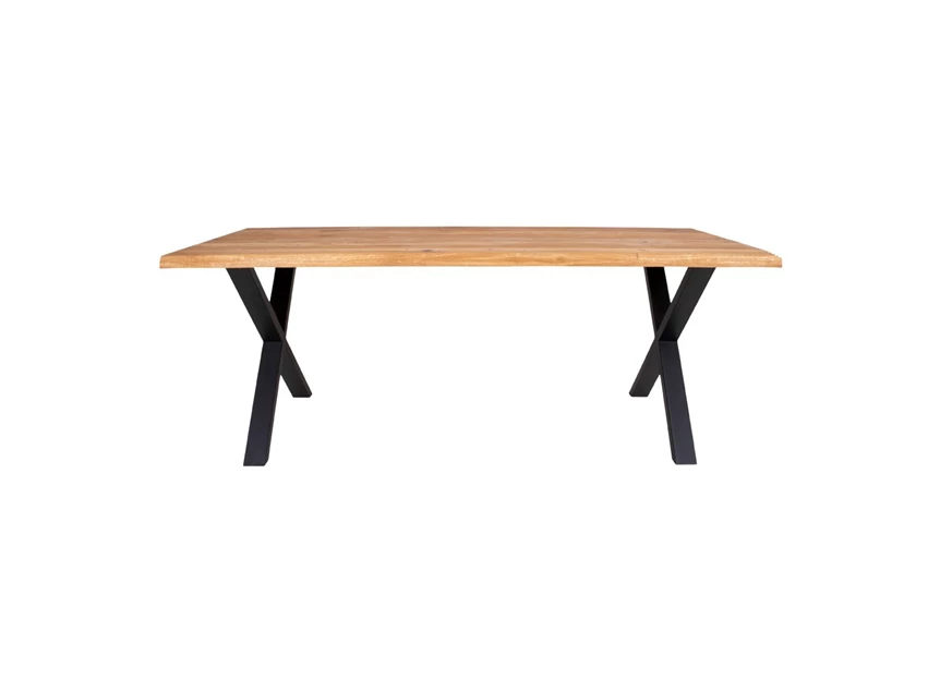 Eettafel Toulon in eik 95x200cm 2201470 recht aanzicht