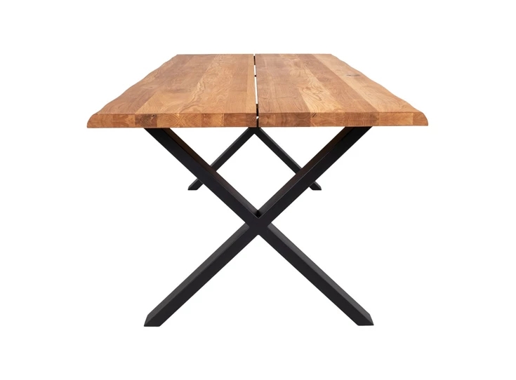 Eettafel Toulon in eik 95x200cm 2201470 zijaanzicht