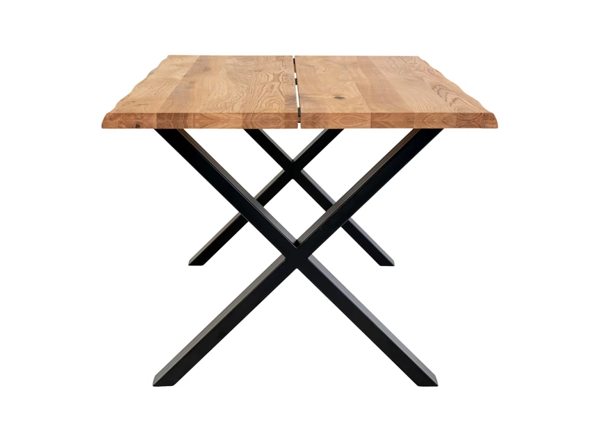 Eettafel Toulon in eik 95x140cm 2201500 zijaanzicht