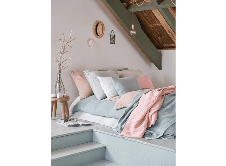 PRSA18111 Vandyck pure 11 kussensloop faded pink sfeerbeeld