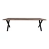 Eettafel Toulon in smoked eik 100x300cm 2201510 recht vooraanzicht