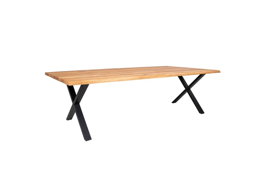 Eettafel Toulon in eik 100x300cm 2201520 schuin aanzicht