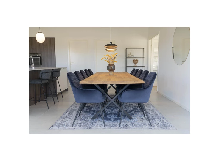 Eettafel Toulon 2201520 sfeerbeeld in eik 100x300cm