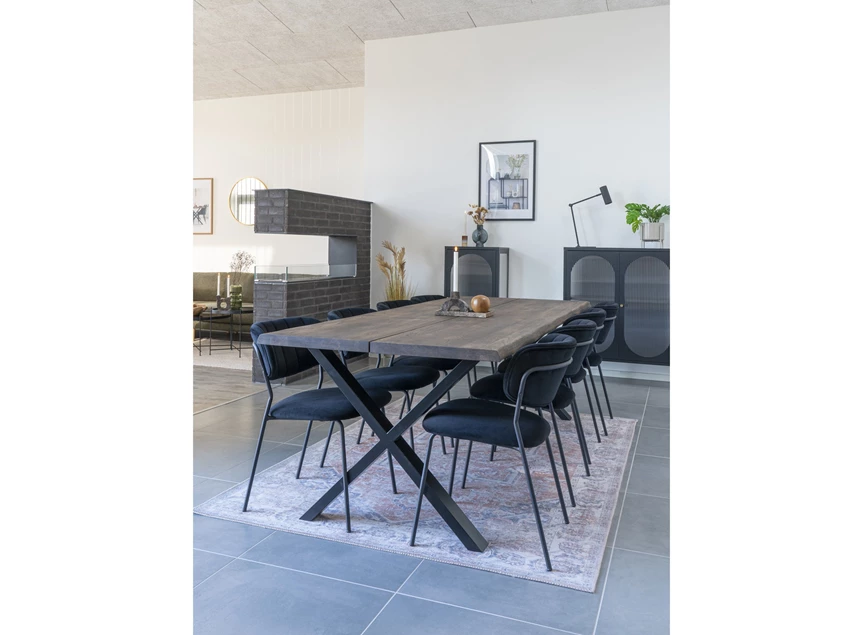 Eettafel Toulon in smoked eik 95x240cm 2201550 sfeerbeeld