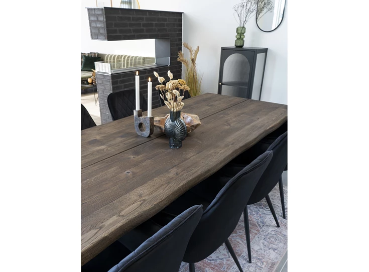 Eettafel Toulon in smoked eik 95x240cm 2201550 sfeerbeeld detail