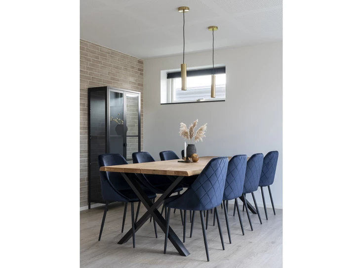 Eettafel Toulon in eik 95x240cm 2201560 sfeertbeeld X-poot