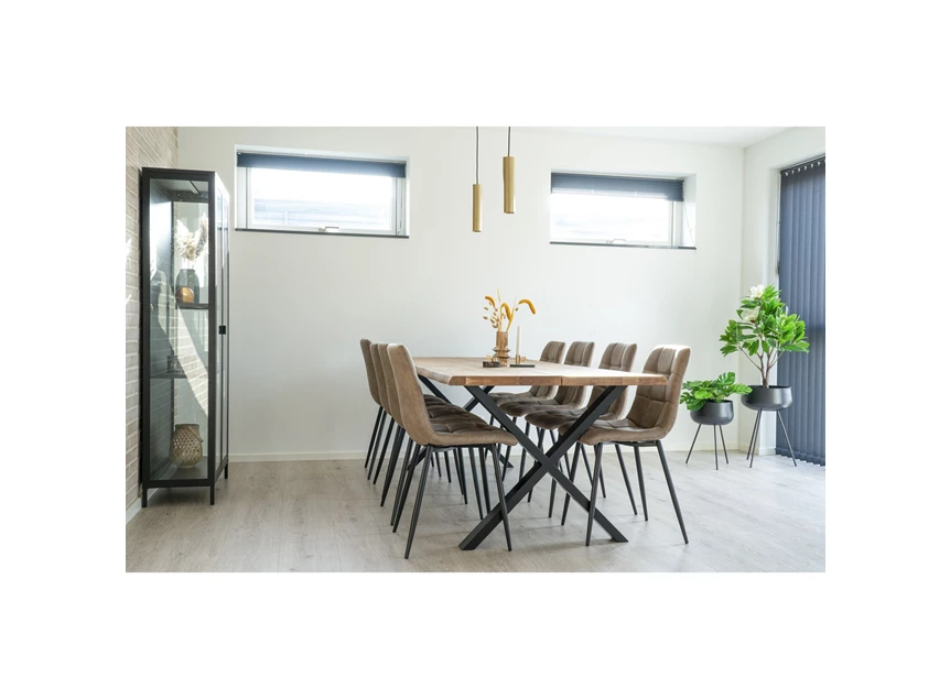 Eettafel Toulon in eik 95x240cm 2201560 X-poot sfeerbeeld