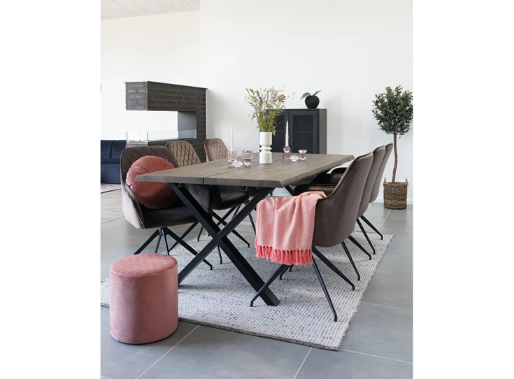 Barkast Melbourne in zwart metaal 3001080 gaasdeur mesh sfeerbeeld