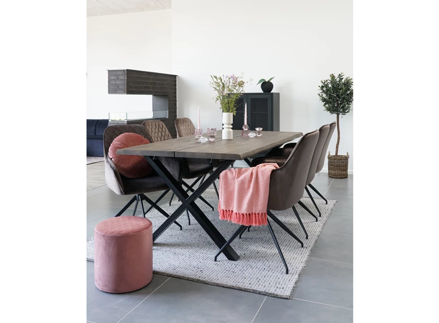 Barkast Melbourne in zwart metaal 3001080 gaasdeur mesh sfeerbeeld