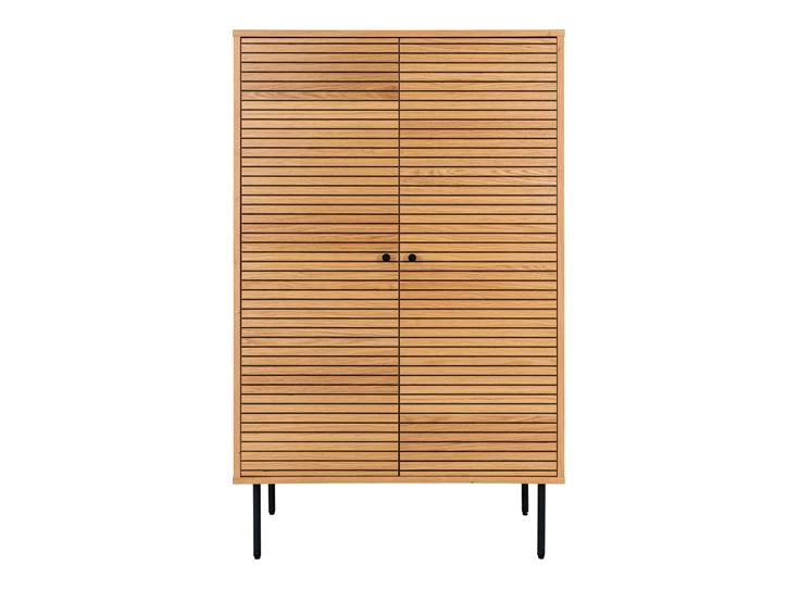 Barkast Kyoto eik natuur fineer 3002000 recht vooraanzicht gesloten