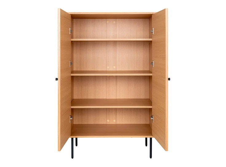 Barkast Kyoto eik natuur fineer 3002000 recht vooraanzicht open