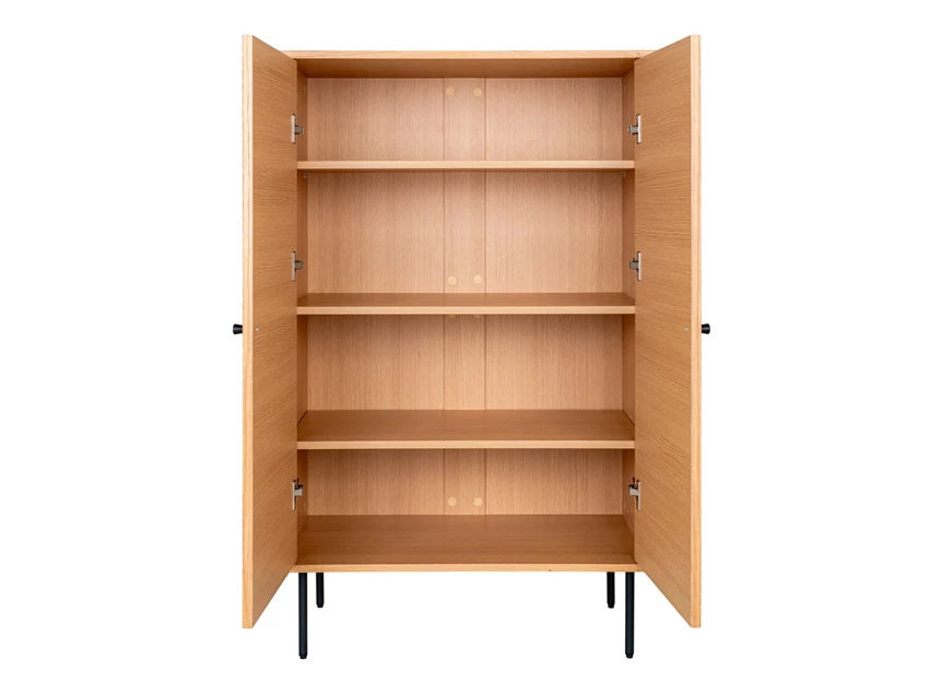 Barkast Kyoto eik natuur fineer 3002000 recht vooraanzicht open