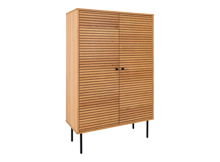 Barkast Kyoto eik natuur fineer 3002000 schuin vooraanzicht gesloten