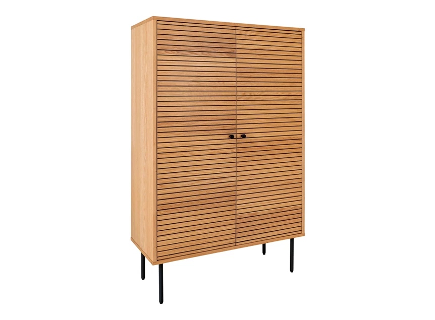 Barkast Kyoto eik natuur fineer 3002000 schuin vooraanzicht gesloten