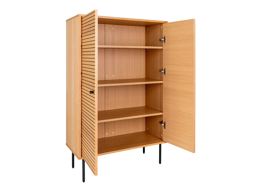 Barkast Kyoto eik natuur fineer 3002000 schuin vooraanzicht open