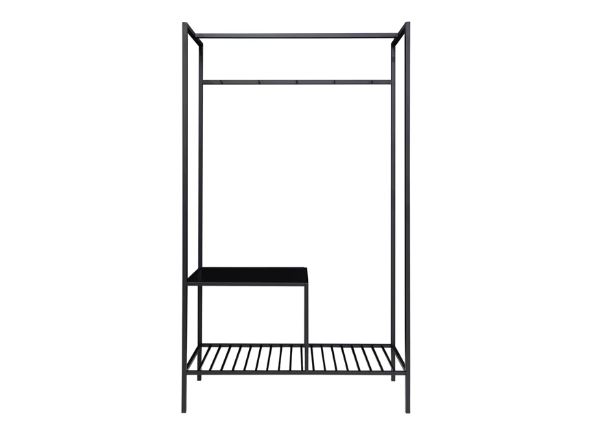 Kledingrek Vita zwart metaal 3604070 recht vooraanzicht