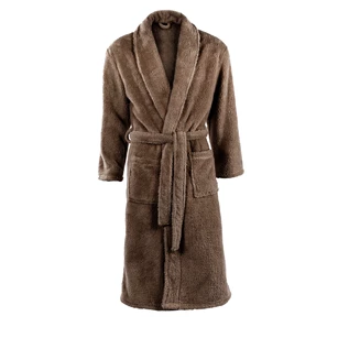 3342TAUPE tiseco kamerjas badjas teddy S/M unisex taupe