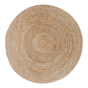 Tapijt Bombay gevlochten jute naturel Ø180cm - 3981092