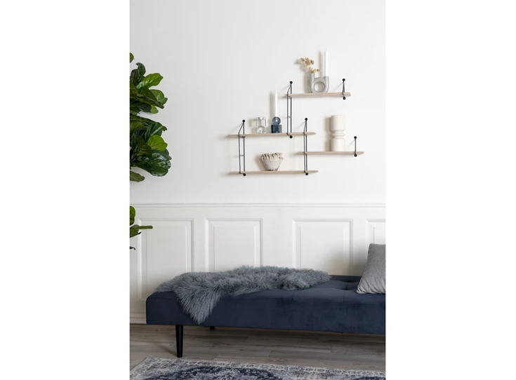 Wandrek Harlem 4 planken in naturel hout 4291085 sfeerbeeld