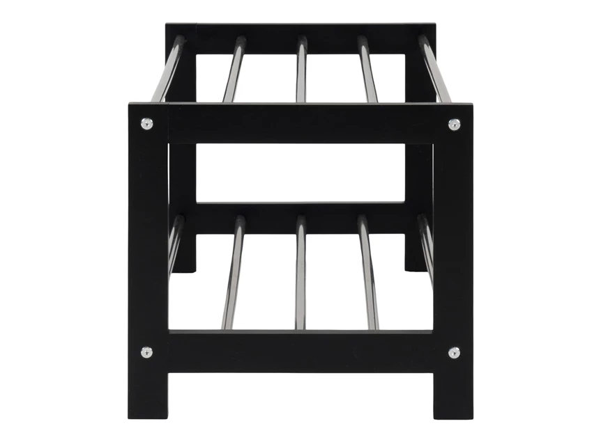 Schoenenrek Padova in metaal/zwart hout 4291095 zijaanzicht