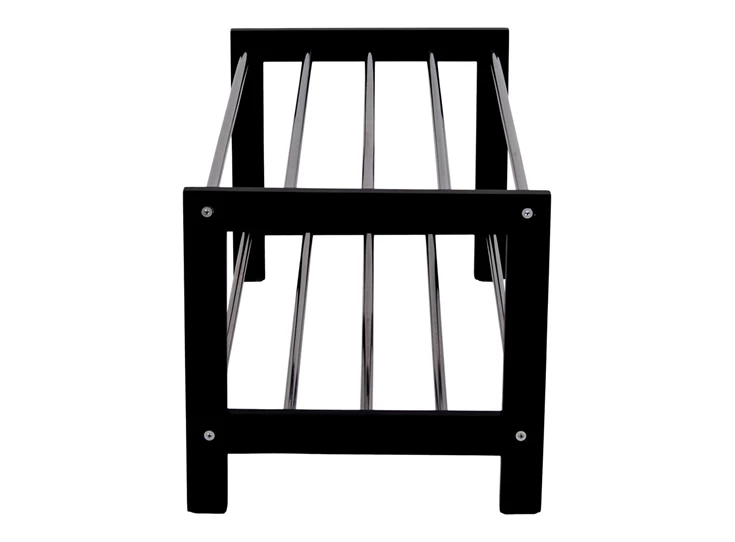 Schoenenrek Padova in metaal/zwart hout 4291095 zijaanzicht boven