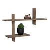 Wandplank Ovada in grenenhout 4292240 schuin vooraanzicht met deco