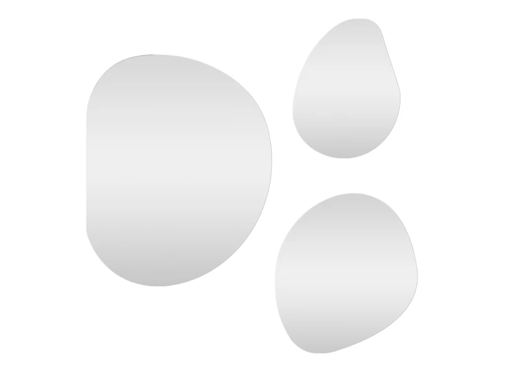 Spiegel Palermo organisch set van 3 4001570