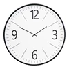 Wandklok Biel zwart/wit Ø51cm - 4361090