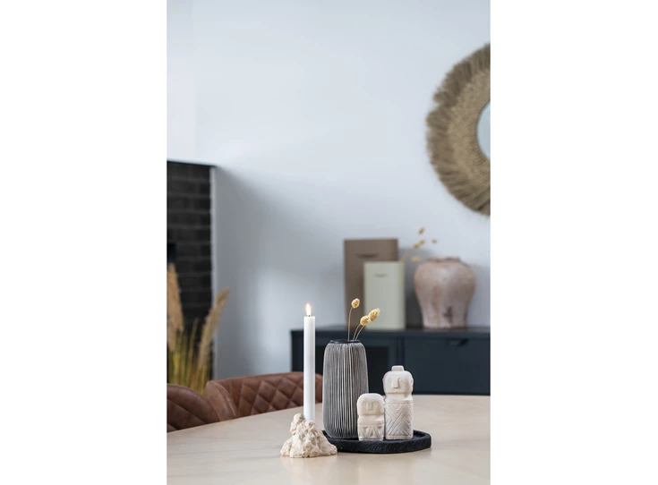 Vaas wit gestreept 4441761 sfeerbeeld keramiek zwart