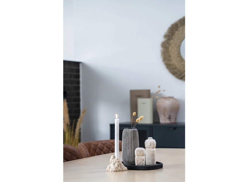 Vaas wit gestreept 4441761 sfeerbeeld keramiek zwart