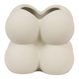 Bloempot keramiek bruin 9x9cm - 4451208