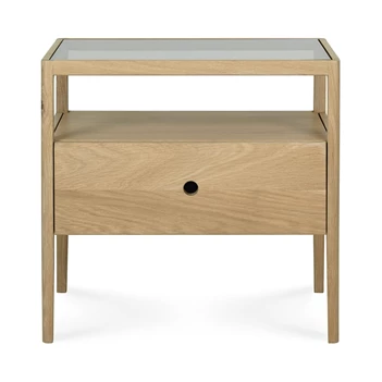 Oak Spindle Bedside Table 51235 Ethnicraft