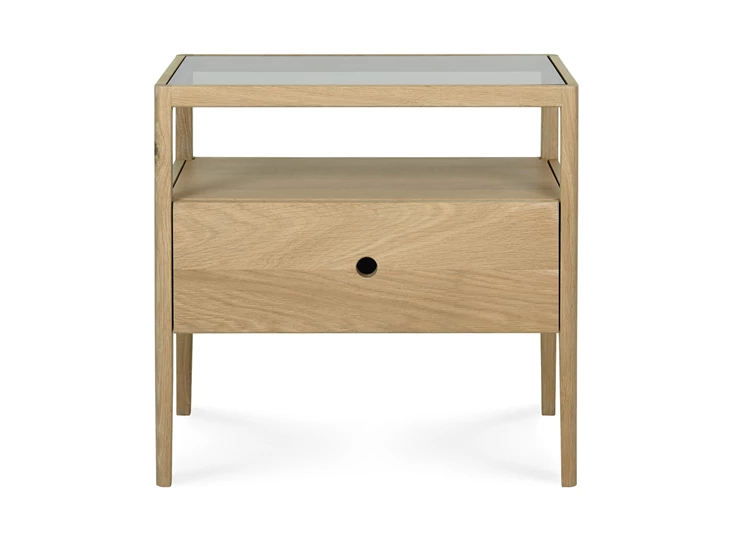 Oak Spindle Bedside Table 51235 Ethnicraft