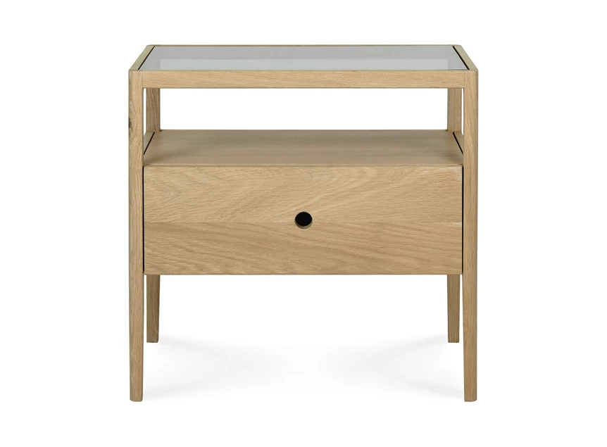Oak Spindle Bedside Table 51235 Ethnicraft
